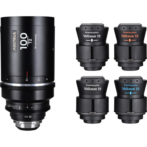 Venus Optics Laowa Proteus Flex 2x Anamorphic 100mm T2 Lens (ARRI PL/Canon EF 4 Flare Colors)