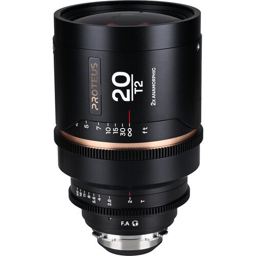 Venus Optics Laowa Proteus 2x Anamorphic 20mm T2 Lens (PL/EF Feet Amber Flare)