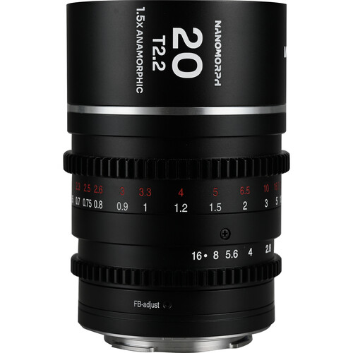 Venus Optics Laowa Nanomorph 20mm T2.2 1.5x MFT Anamorphic Lens (Micro Four Thirds Silver Flare)