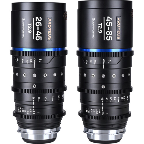 Venus Optics Laowa Proteus 2x S35 Anamorphic T2.9 2-Lens Kit (ARRI PL Feet Blue Flare)