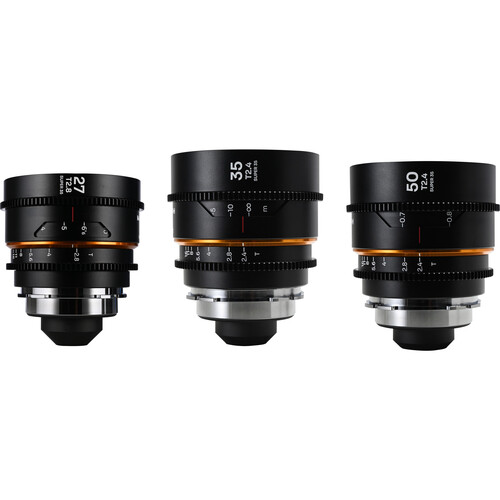 Venus Optics Laowa Nanomorph S35 Anamorphic Prime 3-Lens Bundle (ARRI PL & Canon EF Amber Flare)