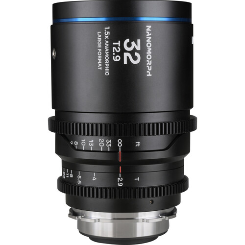 Venus Optics Laowa Nanomorph 32mm T2.9 1.5x LF Anamorphic Lens (ARRI PL & Canon EF Blue Flare)
