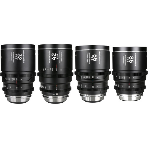 Venus Optics Laowa Nanomorph T2.9 1.5x LF Anamorphic 4-Lens Bundle (ARRI PL/Canon EF Silver Flare)