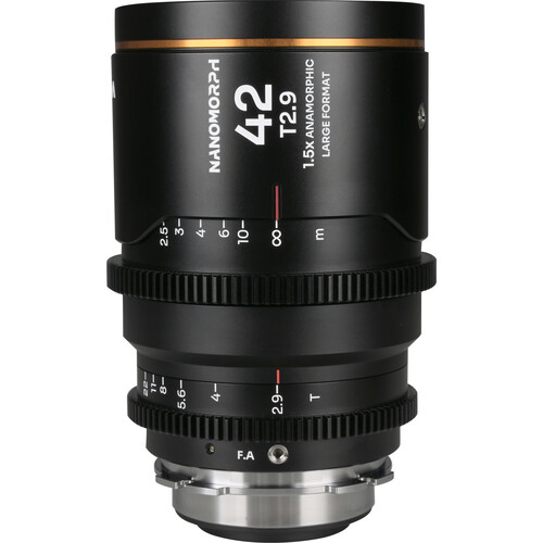Venus Optics Laowa Nanomorph 42mm T2.9 LF Anamorphic Lens (ARRI PL & Canon EF Amber Flare)