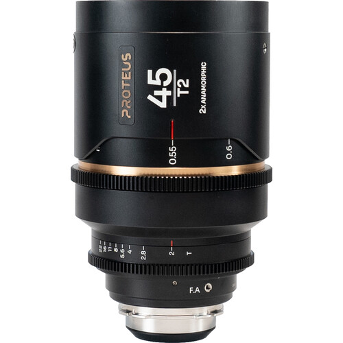 Venus Optics Laowa Proteus 2x Anamorphic 45mm T2 Lens (PL/EF Feet Amber Flare)