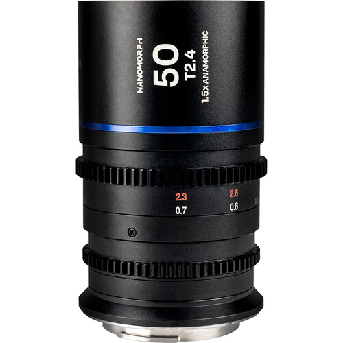 Venus Optics Laowa Nanomorph 50mm T2.4 1.5x S35 Anamorphic Lens (Sony E Blue Flare)
