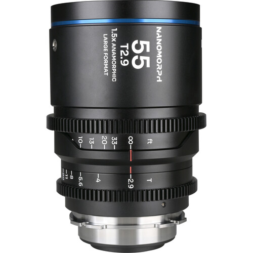 Venus Optics Laowa Nanomorph 55mm T2.9 1.5x LF Anamorphic Lens (ARRI PL & Canon EF Blue Flare)
