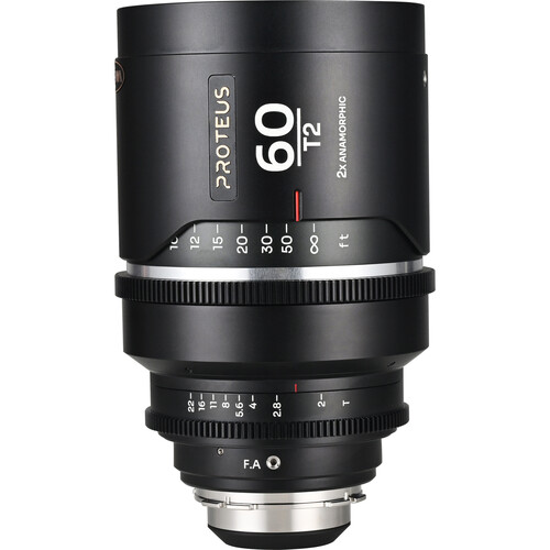 Venus Optics Laowa Proteus Flex 2x Anamorphic 60mm T2 Lens (ARRI PL/Canon EF 4 Flare Colors)