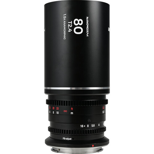 Venus Optics Laowa Nanomorph 80mm T2.4 1.5x S35 Anamorphic Lens (DJI DL Silver Flare)