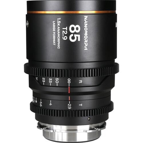 Venus Optics Laowa Nanomorph 85mm T2.9 1.5x LF Anamorphic Lens (ARRI PL & Canon EF Amber Flare)