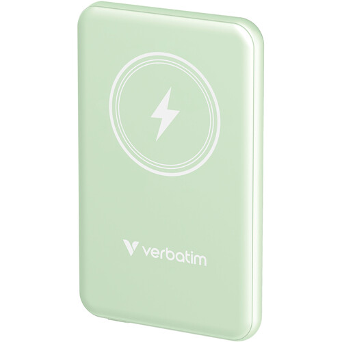 Verbatim Charge 'n' Go Magnetic Wireless Power Bank (5000 Green)