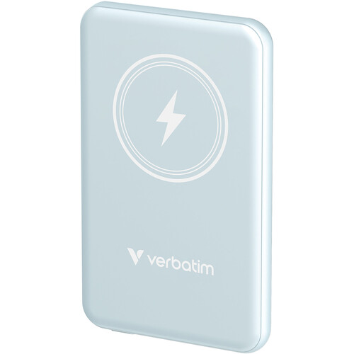 Verbatim Charge 'n' Go Magnetic Wireless Power Bank (5000 Blue)