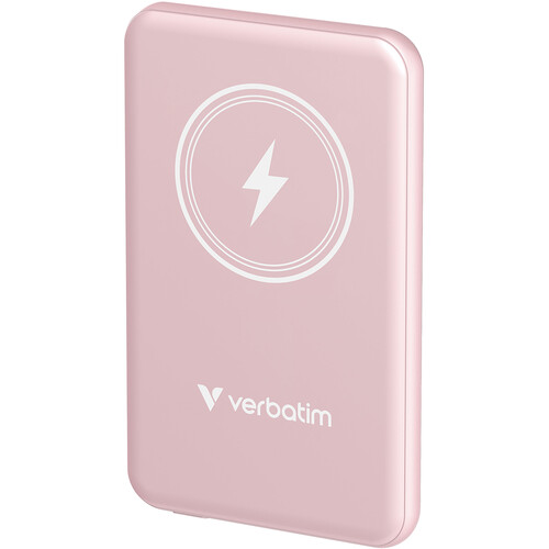 Verbatim Charge 'n' Go Magnetic Wireless Power Bank (5000 Pink)
