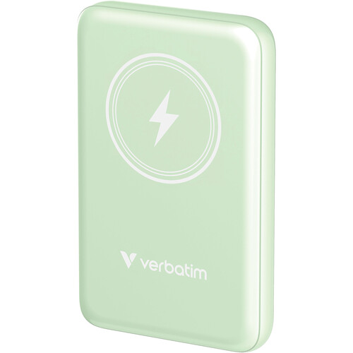 Verbatim Charge 'n' Go Magnetic Wireless Power Bank (10000 Green)
