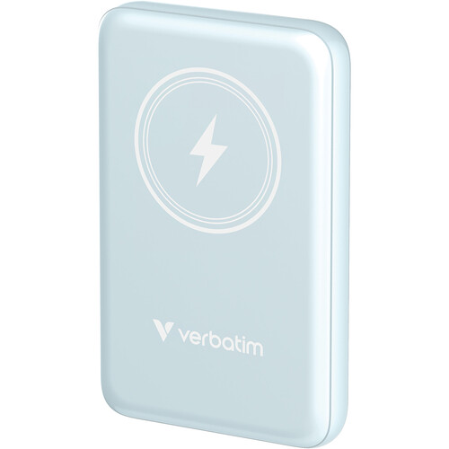 Verbatim Charge 'n' Go Magnetic Wireless Power Bank (10000 Blue)