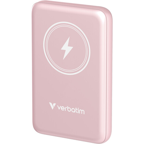 Verbatim Charge 'n' Go Magnetic Wireless Power Bank (10000 Pink)