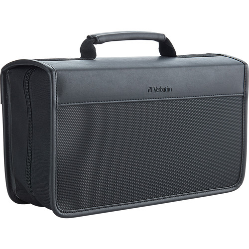 Verbatim CD/DVD Storage Wallet (Black, Holds 128 Discs) 70106