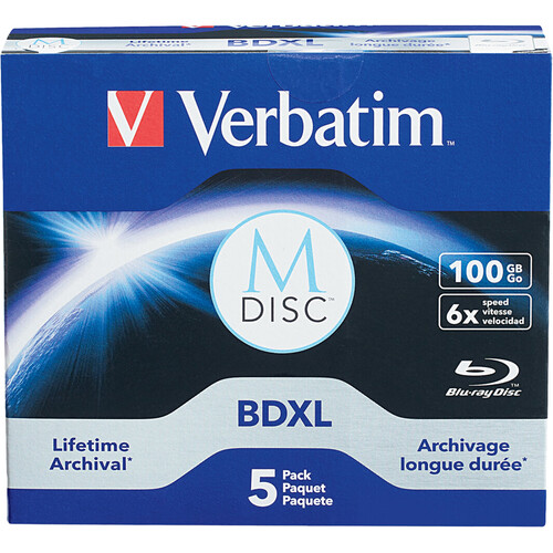 VERBATIM M-DISC BDXL, 100GB, 4X,