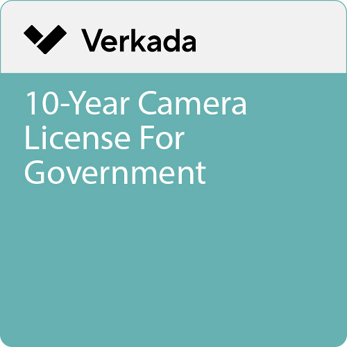 Verkada Video Security Cloud License for Government (10 Years)