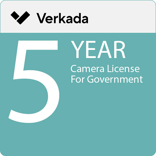 Verkada Video Security Cloud License for Government (5 Years)