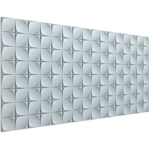 Vicoustic Wall/Ceiling Flat Panel VMT with Pattern 3D1 Off-White (46.85 x 23.43 x 0.787