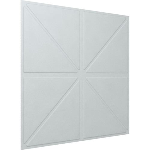 Vicoustic VicWallpaper VMT Acoustic Wallpaper Triangles (Natural White 23.43 x 23.43 x 0.39