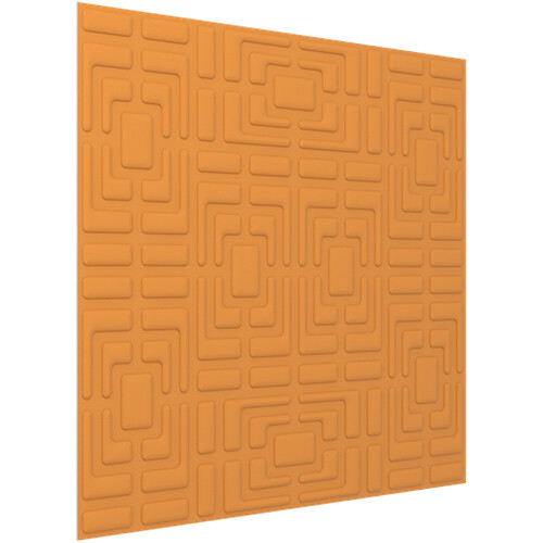 Vicoustic VicWallpaper VMT Acoustic Wallpaper Symmetric (Pumpkin Orange 23.43 x 23.43 x 0.39