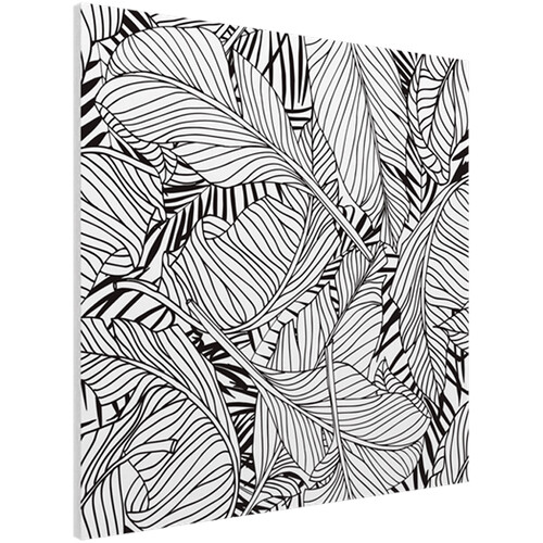 Vicoustic Flat Panel VMT Wall and Ceiling Acoustic Tile Nature FR (Palom B&W 23.4 x 23.4 x 0.78
