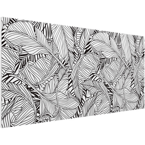 Vicoustic Flat Panel VMT Wall and Ceiling Acoustic Tile Nature (Palm B&W 46.9 x 23.4 x 0.78
