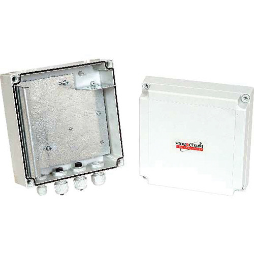 VideComm TCO-IP67 - Single IP-67 All-Weather Enclosure - Internal Mount Plate & Universal Weatherproof Mounting Bracket. Best Choice for Electrical Connections or mounting Internal Electronics