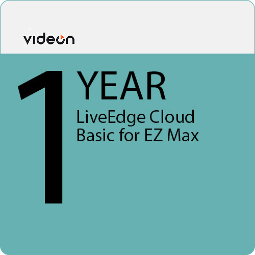 Videon LiveEdge Cloud Basic for EZ Max (1-Year Subscription)