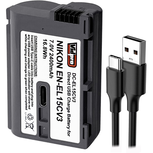 Vidpro EN-EL15c USB-C Battery (2400mAh)