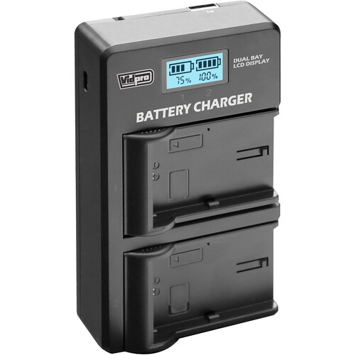 Vidpro VDL-88 4.2V Dual Bay LCD Charger