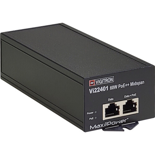 Vigitron MaxiiPower Vi22401 Single Port 60W PoE++ Midspan
