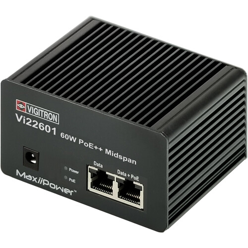 Vigitron MaxiiPower 60W PoE Midspan with DC Input