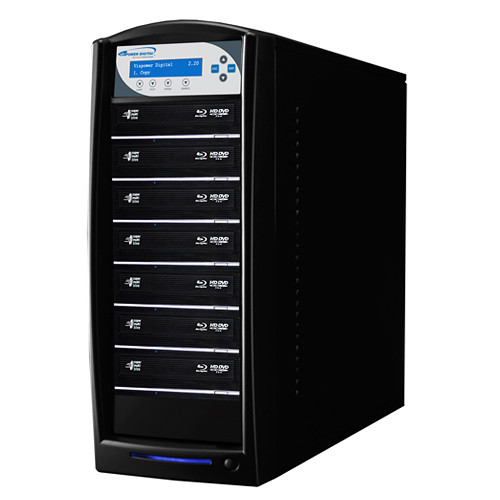 Vinpower Digital SharkBluCP Blu-ray/DVD/CD Tower Duplicator with Multi-File Copy Protection (HDD to 7-Target)