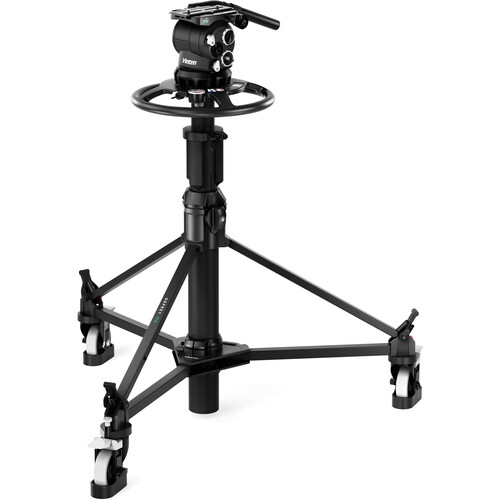 Vinten Osprey Lite 2-Stage Steering Pedestal with Versine 240 Fluid Head and Base Assembly