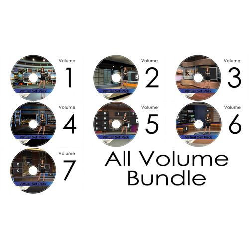 Virtualsetworks Virtual Set Pack 1-7 Kit for TriCaster Virtual Set Editor (Download)