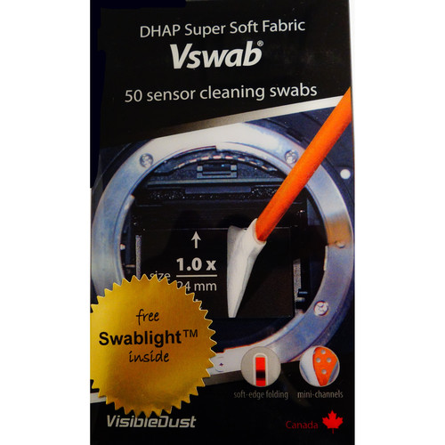 VisibleDust DHAP Sensor Cleaning VSwabs (1.0x/24mm-Wide 50-Pack)