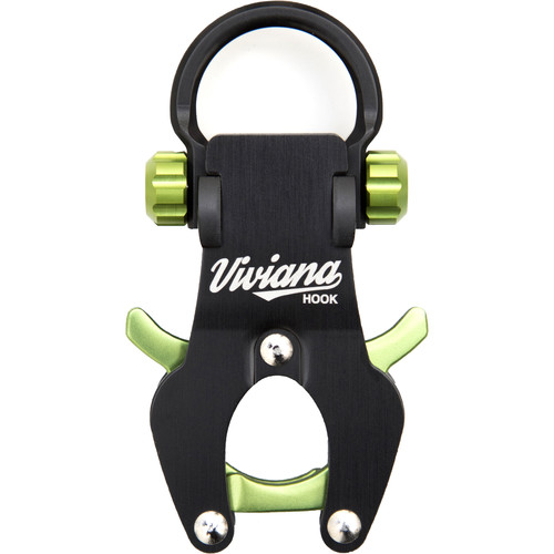 Viviana Hook Dual-Hook Carabiner with Removable Harness Ring (Green)