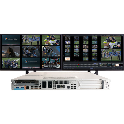 Vizrt TriCaster Vizion 1 RU with 44 NDI Inputs (1-Year Standard Support 3-Year Viz Flowics)