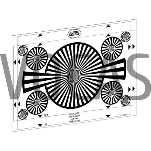 Vocas Back Focus Chart & White Balance Card (A2)