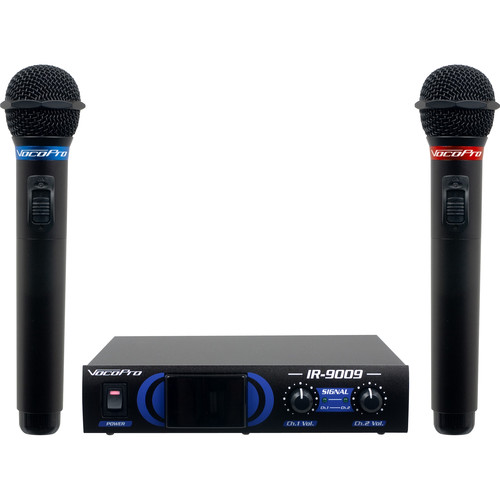 VocoPro IR-9009-1 Infrared Dual Wireless Microphone System