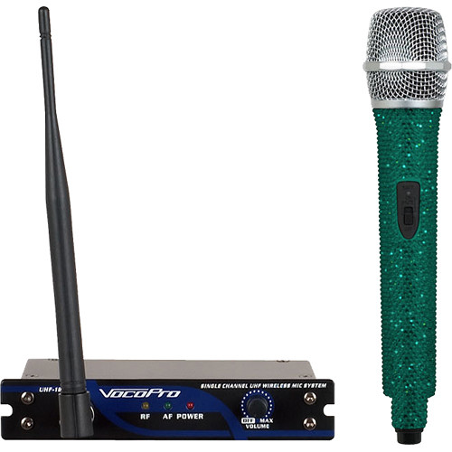 VocoPro UHF-18-C-Diamond Single-Channel Handheld Wireless Microphone System (907.5 MHz Emerald)
