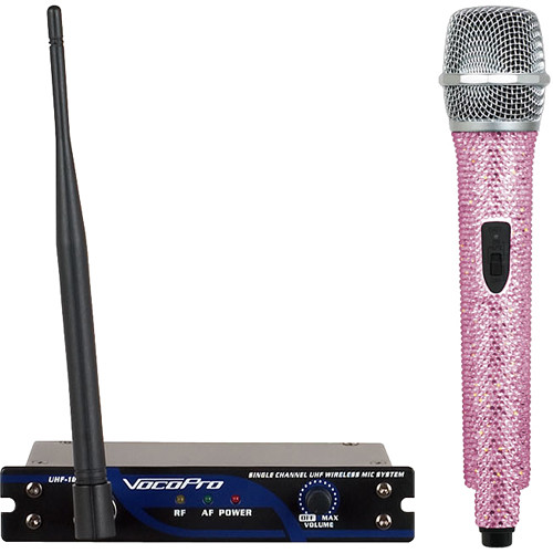 VocoPro UHF-18-N-Diamond Single-Channel Handheld Wireless Microphone System (918.7 MHz Pink)