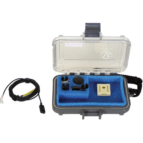 Voice Technologies VT506WATER Waterproof Miniature Omni Lavalier Microphone with Unterminated (3-Wire Pigtail) Connector (Black)