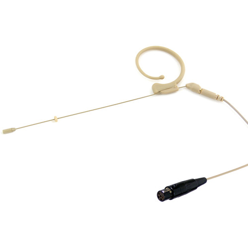Voice Technologies VT901 Earhanger Microphone with TA5F Connector for Lectrosonics Servo-Bias Inputs SMa/SMV/SMQV/UMa/LMa Wireless (Beige)