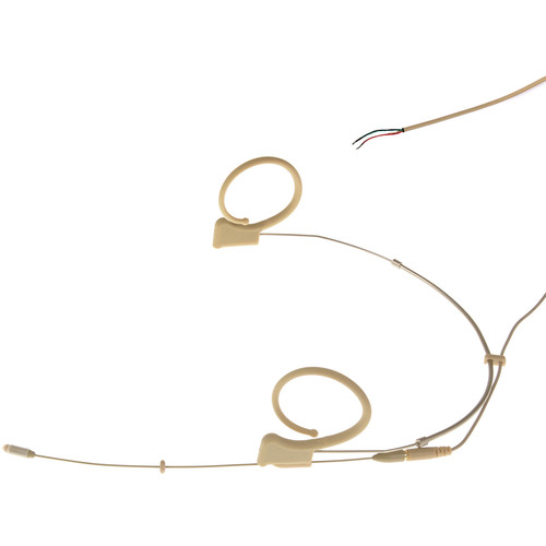 Voice Technologies VTDUPLEX Omni Microphone with Unterminated Cable (L/XL Beige)