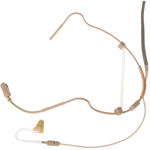 Voice Technologies VT860 mkII Cardioid-Headset Microphone with VT600 Earphone (Unterminated Beige)