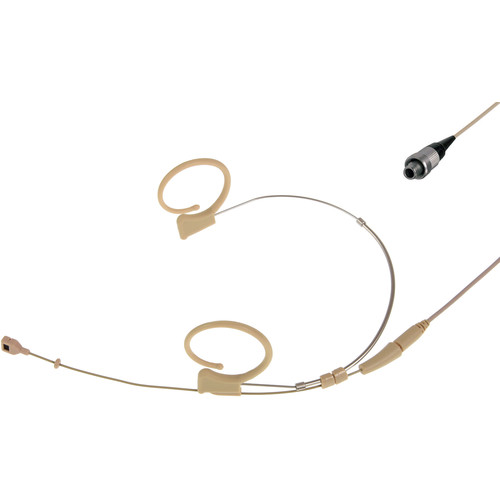 Voice Technologies Duplex-Cardioid Headset with 3-Pin LEMO Connector for Sennheiser SK50/2000 Lectro SSM and Audio Ltd (Beige)